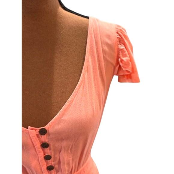 Tiare Hawaii Ombre Button Front Tiered High-Low Maxi Dress – Small - Picture 3 of 8